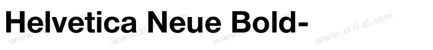 Helvetica Neue Bold字体转换